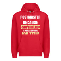 Red gift for superhero postmaster Premium Hoodie - artisFamous
