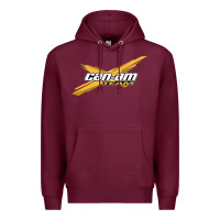 Burgundy can am team Premium Hoodie - artisFamous
