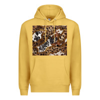 Antique Gold leopard and cowhides Premium Hoodie - BarkalooDesign
