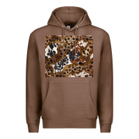 Chestnut leopard and cowhides Premium Hoodie - BarkalooDesign
