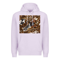 Lilac leopard and cowhides Premium Hoodie - BarkalooDesign