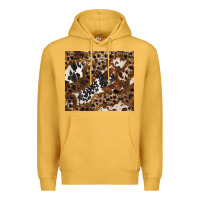 Mustard leopard and cowhides Premium Hoodie - BarkalooDesign