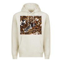 Oatmeal Heather leopard and cowhides Premium Hoodie - BarkalooDesign