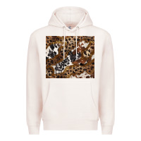 Pale Pink leopard and cowhides Premium Hoodie - BarkalooDesign