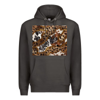 Smoke leopard and cowhides Premium Hoodie - BarkalooDesign