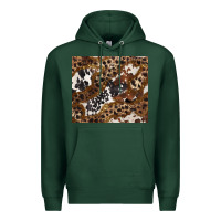 Sports Green leopard and cowhides Premium Hoodie - BarkalooDesign