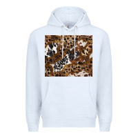 White leopard and cowhides Premium Hoodie - BarkalooDesign