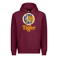 Burgundy The Tiger Premium Hoodie - artisFamous