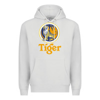 Dove Grey The Tiger Premium Hoodie - artisFamous
