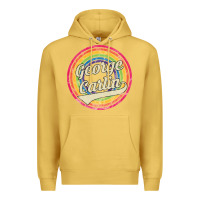 Antique Gold george carlin   retro rainbow faded style Premium Hoodie - artisFamous