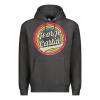 Charcoal Heather george carlin   retro rainbow faded style Premium Hoodie - artisFamous