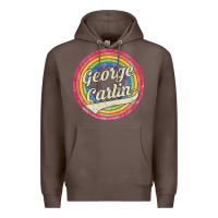 Coffee george carlin   retro rainbow faded style Premium Hoodie - artisFamous