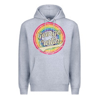 Heather Grey george carlin   retro rainbow faded style Premium Hoodie - artisFamous