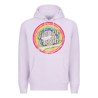 Lilac george carlin   retro rainbow faded style Premium Hoodie - artisFamous