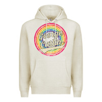 Oatmeal Heather george carlin   retro rainbow faded style Premium Hoodie - artisFamous