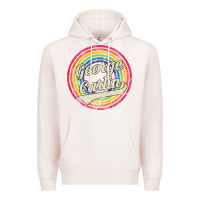 Pale Pink george carlin   retro rainbow faded style Premium Hoodie - artisFamous