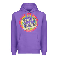 Purple george carlin   retro rainbow faded style Premium Hoodie - artisFamous
