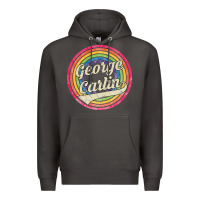 Smoke george carlin   retro rainbow faded style Premium Hoodie - artisFamous