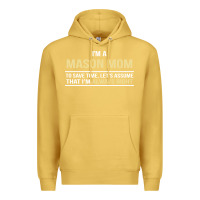 Antique Gold i'm a mason mom, i'm always right. mother's day gift Premium Hoodie - artisFamous