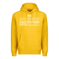 Lemon i'm a mason mom, i'm always right. mother's day gift Premium Hoodie - artisFamous