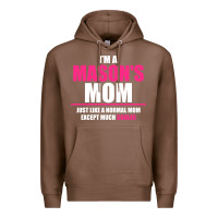 Chestnut i'm a mason's  mom just like a normal mom Premium Hoodie - artisFamous