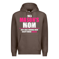 Coffee i'm a mason's  mom just like a normal mom Premium Hoodie - artisFamous