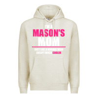 Oatmeal Heather i'm a mason's  mom just like a normal mom Premium Hoodie - artisFamous