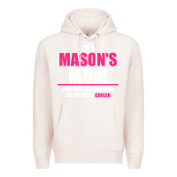 Pale Pink i'm a mason's  mom just like a normal mom Premium Hoodie - artisFamous