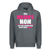 Rock i'm a mason's  mom just like a normal mom Premium Hoodie - artisFamous
