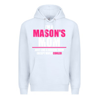 White i'm a mason's  mom just like a normal mom Premium Hoodie - artisFamous