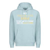 Blue Mist i'm a physical therapist mom, i'm always right Premium Hoodie - artisFamous