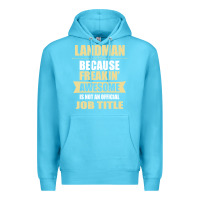 Ocean Blue landman because freakin' awesome isn't a job title Premium Hoodie - artisFamous