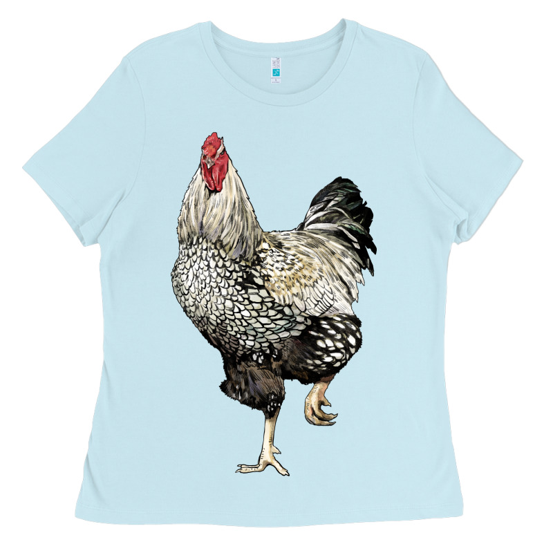 Wyandotte Rooster Ladies Tee by LillyAllenDesigns | Teevron