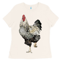 Bone wyandotte rooster Ladies Tee - LillyAllenDesigns