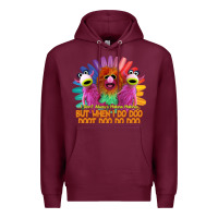 Burgundy i dont always mahnamahna funny Premium Hoodie - artisFamous