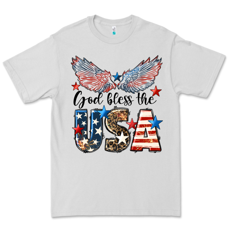 Western God Bless The Usa 4th Of July Premium Tee by LillyAllenDesigns | Teevron