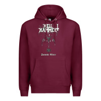 Burgundy hell hammer Premium Hoodie - artisFamous