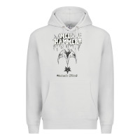 Dove Grey hell hammer Premium Hoodie - artisFamous