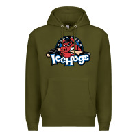 Army Green The Icehogs, Rockford Premium Hoodie - artisFamous