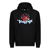 Black The Icehogs, Rockford Premium Hoodie - artisFamous