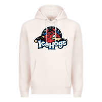 Pale Pink The Icehogs, Rockford Premium Hoodie - artisFamous