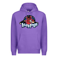 Purple The Icehogs, Rockford Premium Hoodie - artisFamous