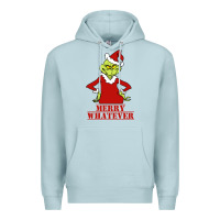 Blue Mist Merry Whatever Grinch Premium Hoodie - artisFamous