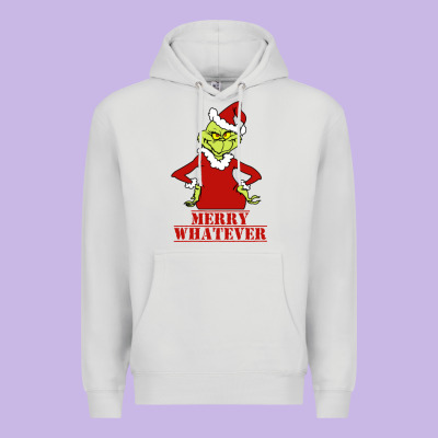 Merry Whatever Grinch Premium Hoodie Designed By Artisfamous