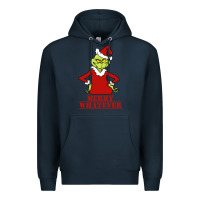 Navy Merry Whatever Grinch Premium Hoodie - artisFamous