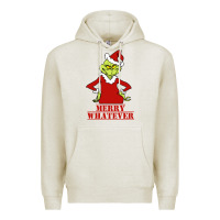 Oatmeal Heather Merry Whatever Grinch Premium Hoodie - artisFamous