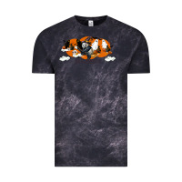 Cloud Black Hallowen Panda Vintage Tee - LillyAllenDesigns