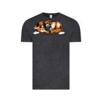 Vintage Black Hallowen Panda Vintage Tee - LillyAllenDesigns