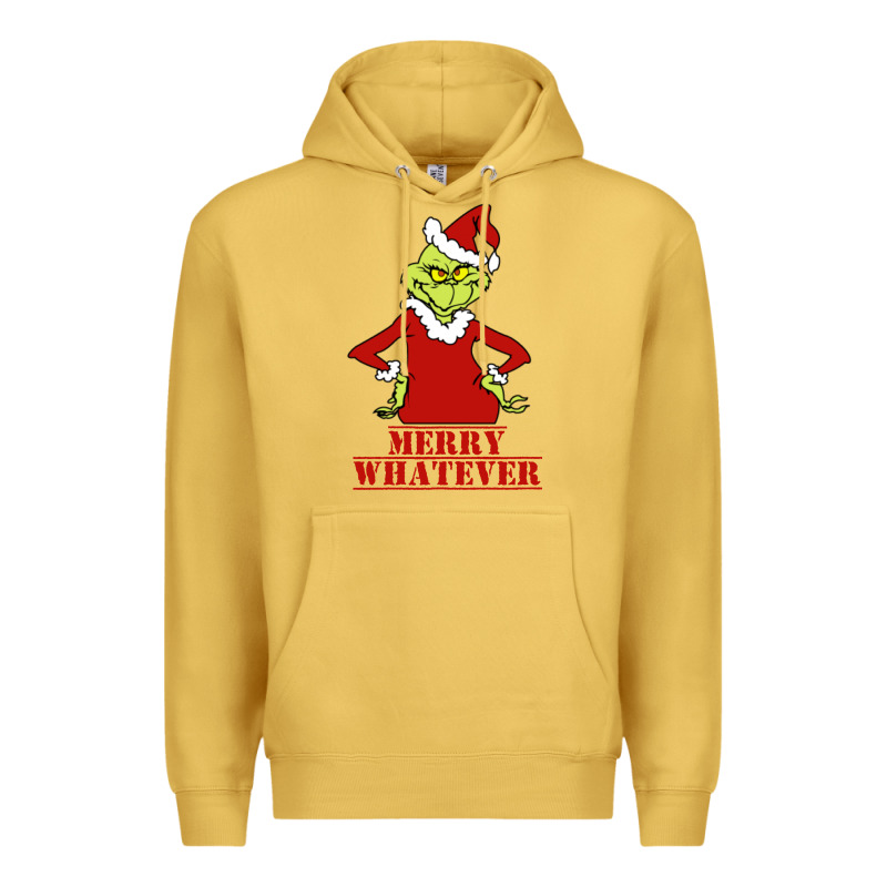 Merry Whatever Grinch Premium Hoodie by artisFamous | Teevron