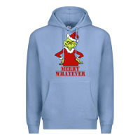 Colony Blue Merry Whatever Grinch Premium Hoodie - artisFamous